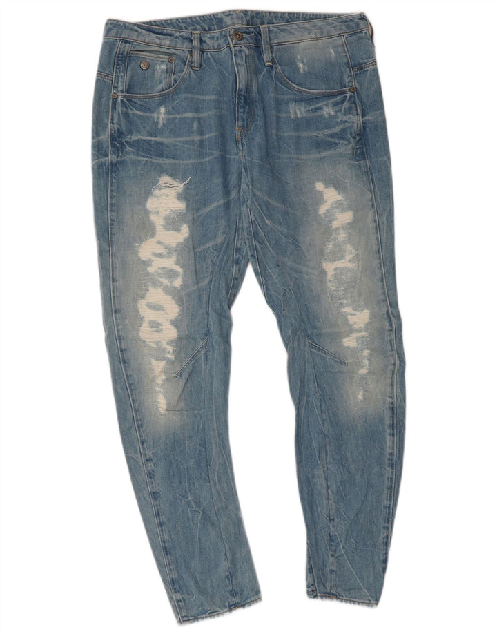 Blugi slim pentru femei G-Star Distressed W28 L27 Bumbac albastru