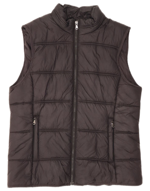 Crew Clothing Gilet căptușit pentru femei UK 14 Large Black Nylon