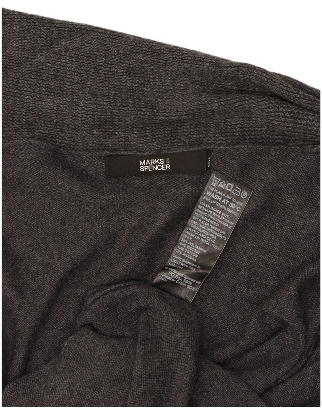 Pulover cardigan deschis pentru femei Marks & Spencer UK 16 mare gri