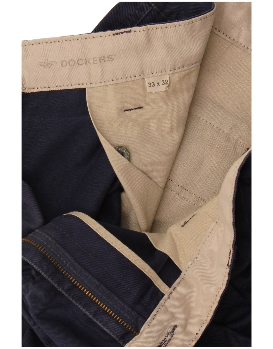 Pantaloni chino pentru bărbați Dockers Khakis Pegged W33 L28 bleumarin