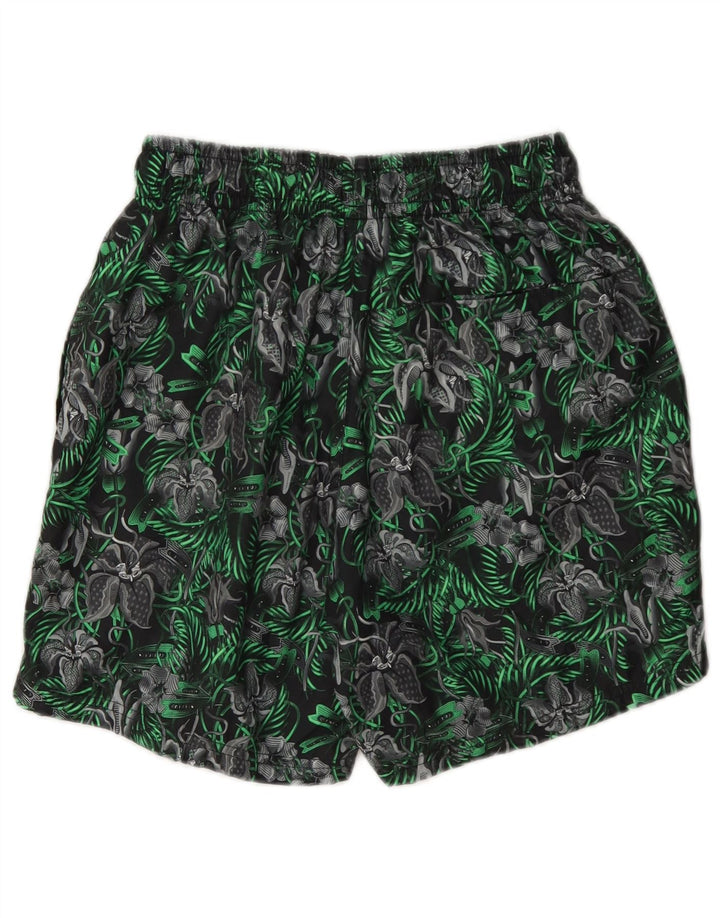 Pantaloni scurți de înot Nike pentru bărbați, poliester cu flori mici, verzi