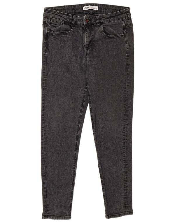 Blugi skinny pentru femei Zara EU 40 Medium W30 L28 Bumbac gri