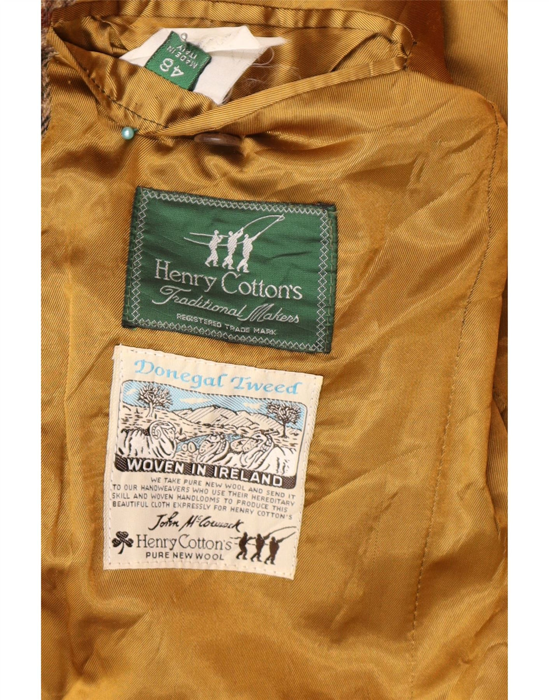 Jachetă pentru bărbați Henry Cottons cu 2 nasturi, IT 48, maro mediu, picior de gală