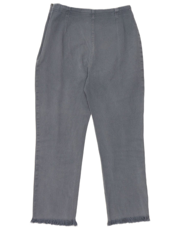 Pantaloni tăiați drepti pentru femei Marks & Spencer UK 14 Medium W28 L25 Albastru