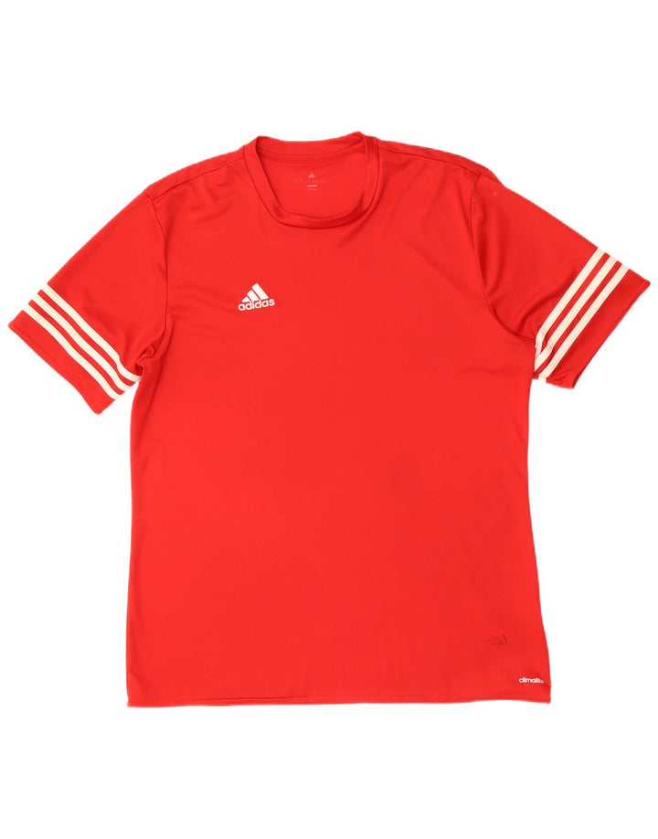 Tricou Adidas Climalite pentru bărbați Top XL poliester roșu