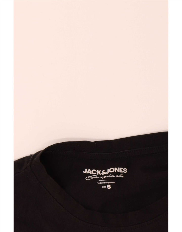 Tricou Jack & Jones pentru bărbați Top mic bumbac negru