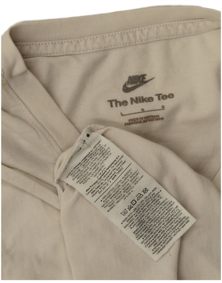 Tricou pentru bărbați NIKE Top mare, alb, bumbac