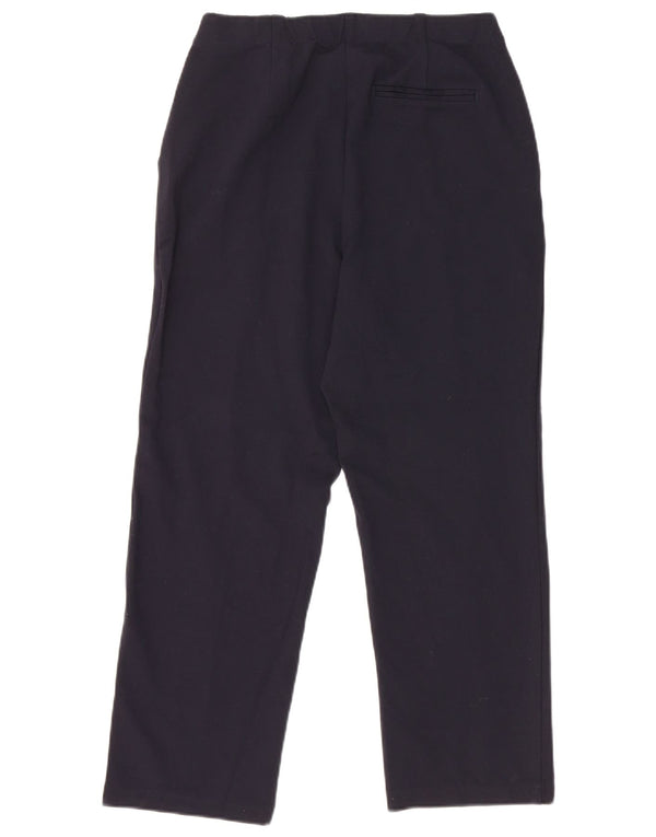 Marks & Spencer Pantaloni tăiați cu talie înaltă pentru femei UK 12 Medium W30 L24 Nav