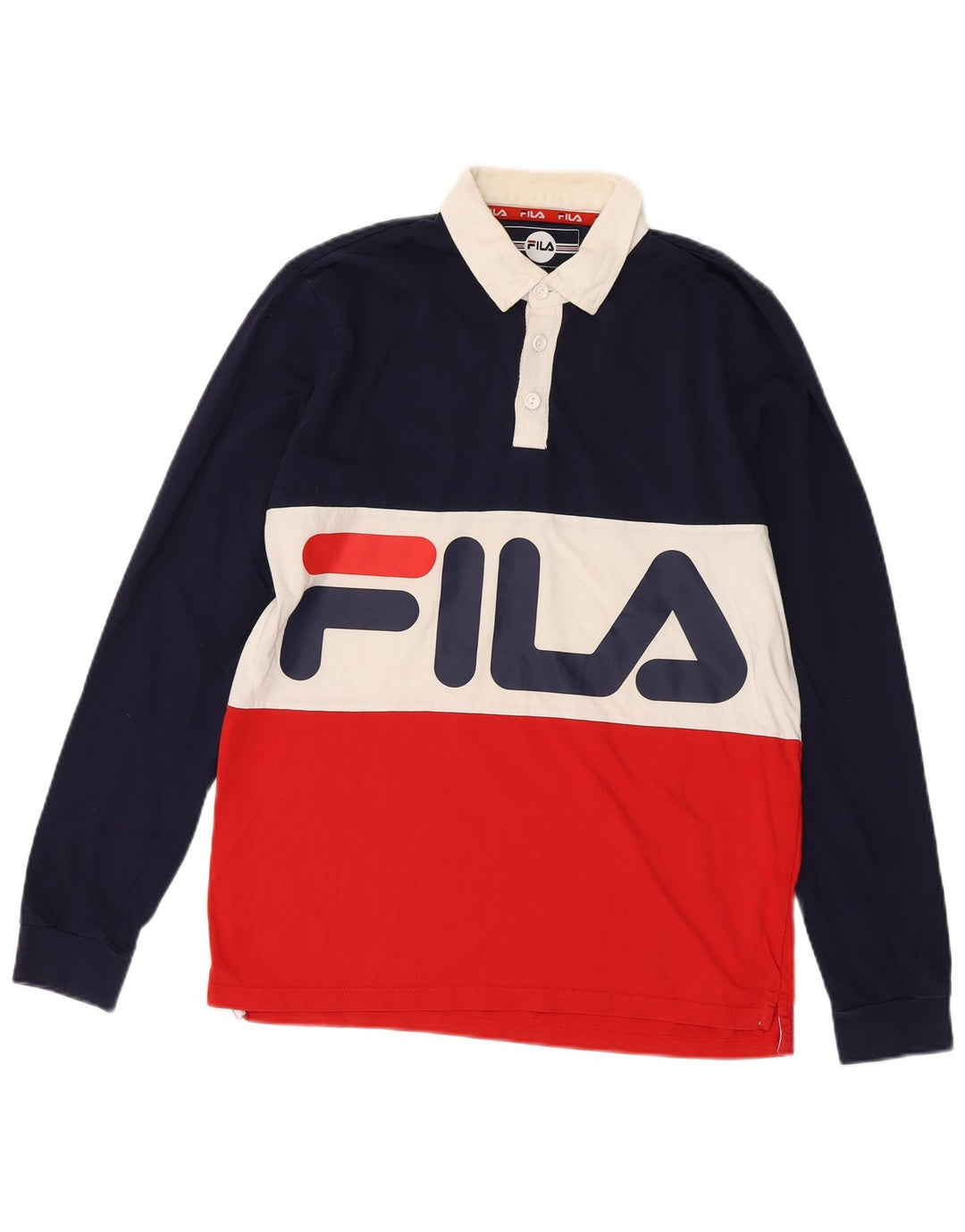 Tricou polo pentru bărbați Fila Graphic Rugby Medium Multicolor Colorblock