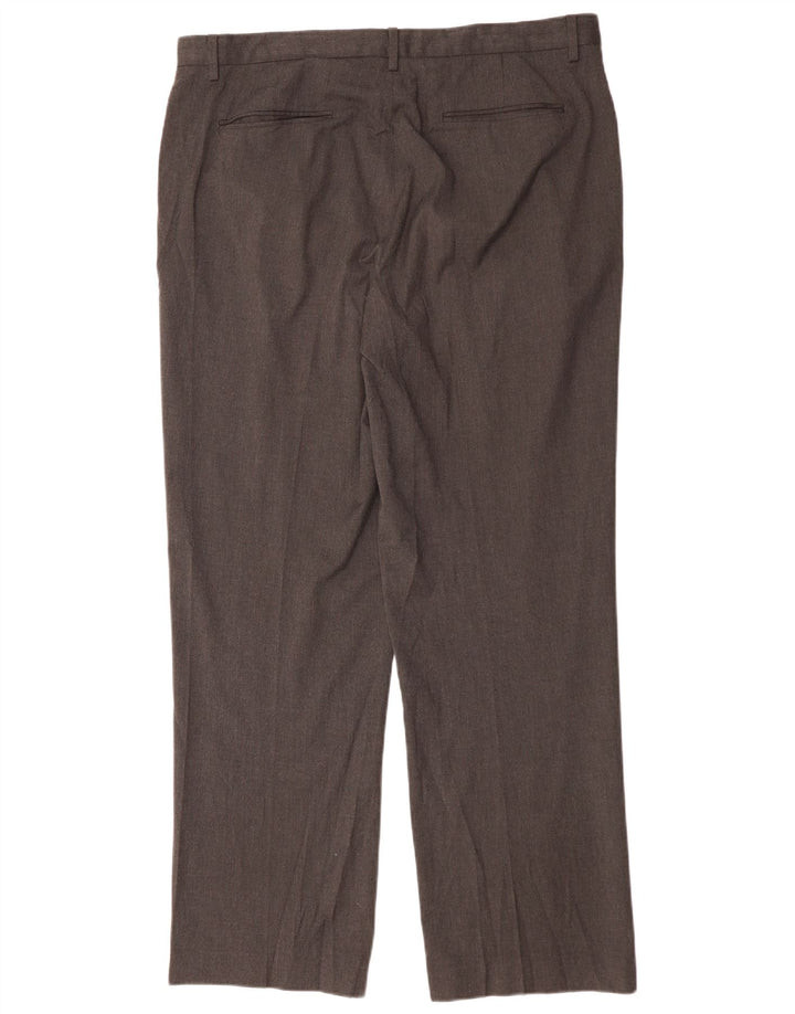 Pantaloni chino drepți Calvin Klein pentru bărbați L36 L32 poliester gri