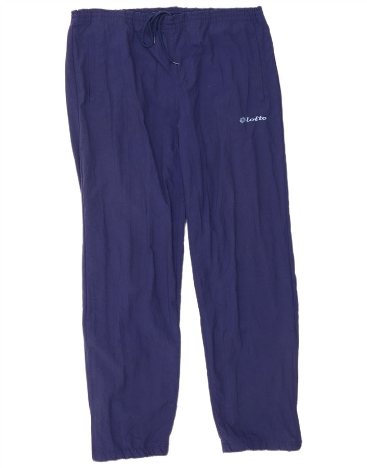 LOTTO Mens Tracksuit Trousers XL  Navy Blue Nylon