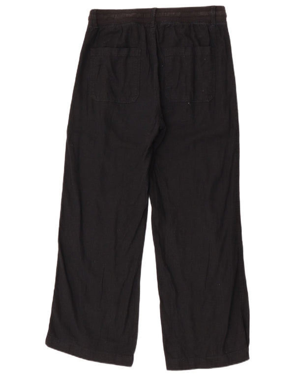 Marks & Spencer Pantaloni casual pentru femei cu picioare largi UK 8 Small W28 L27 Black