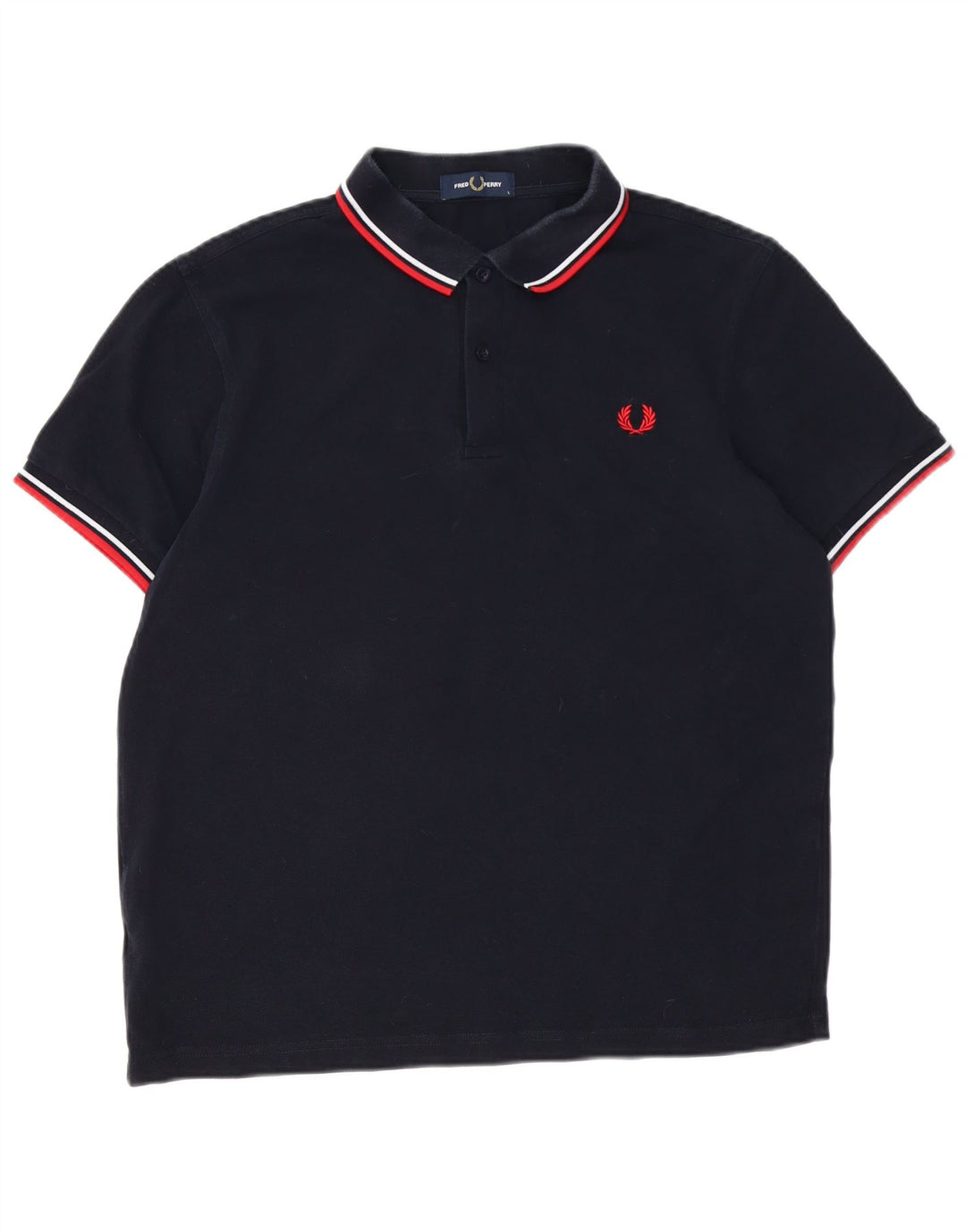 Cămașă polo Fred Perry pentru bărbați, mare, albastru bleumarin, bumbac