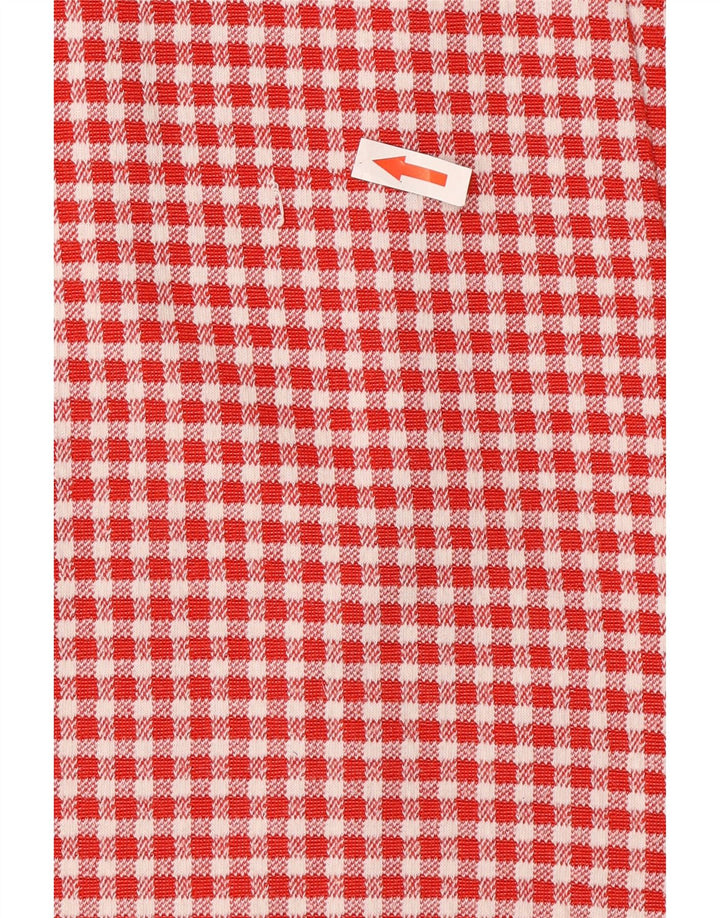 Rochie A-Line pentru Damă Zara UK 8 Mic Roșu Gingham Poliester