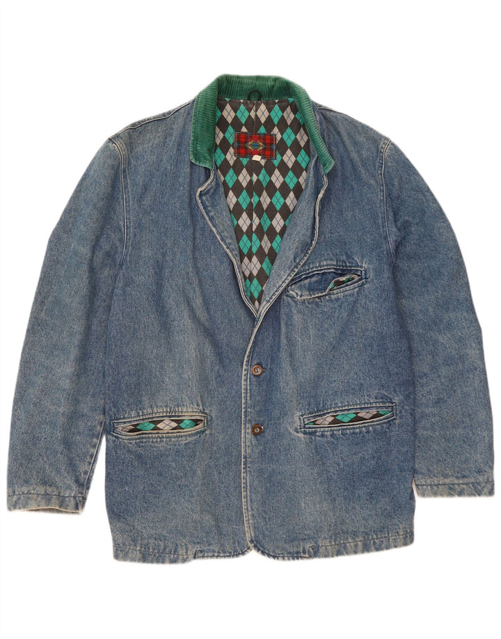 Jachetă de blugi vintage pentru bărbați UK 38 Medium Blue