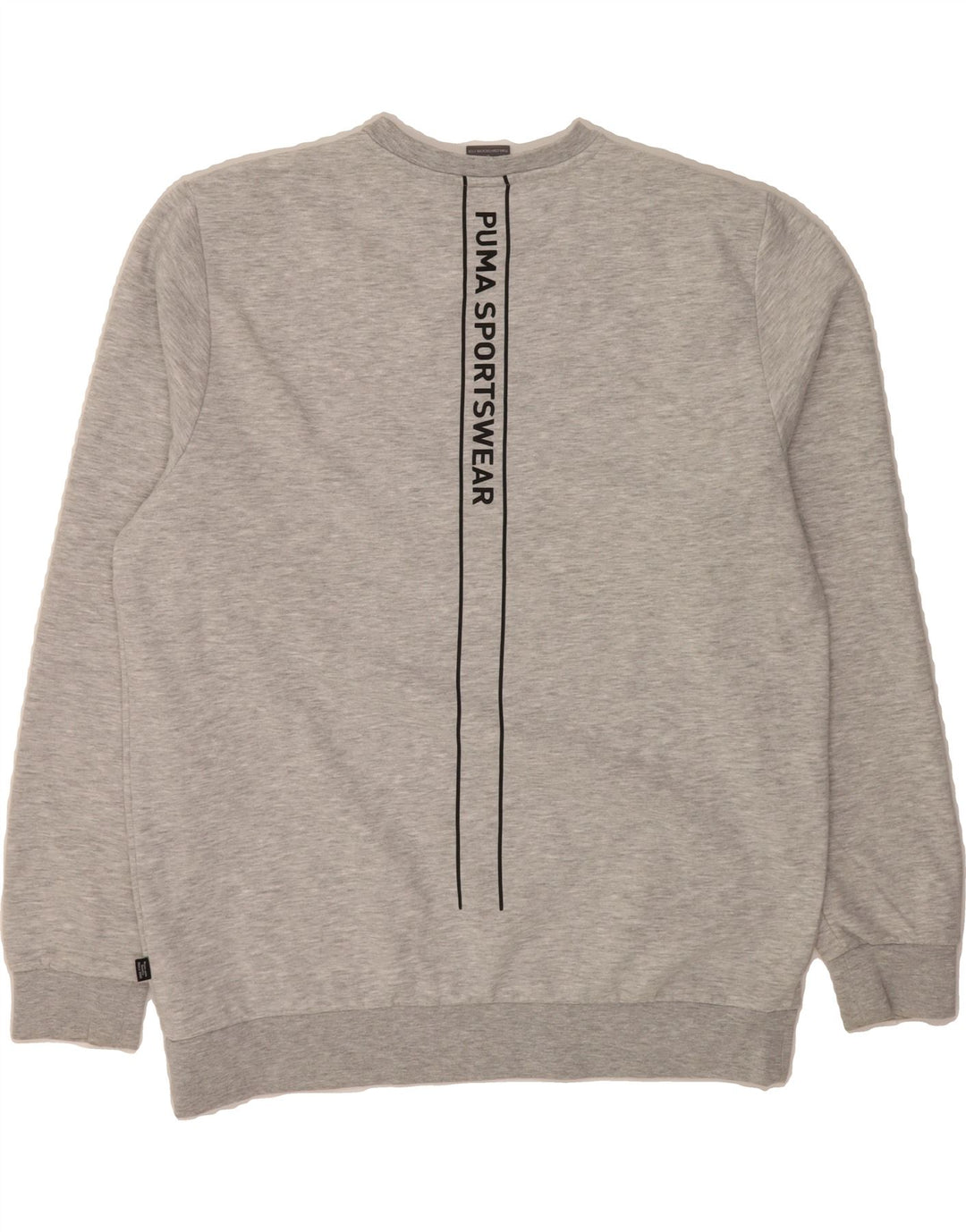 PUMA Mens Graphic Sweatshirt Jumper Large Grey Cotton Vintage Puma and Second-Hand Puma from Messina Hembry 