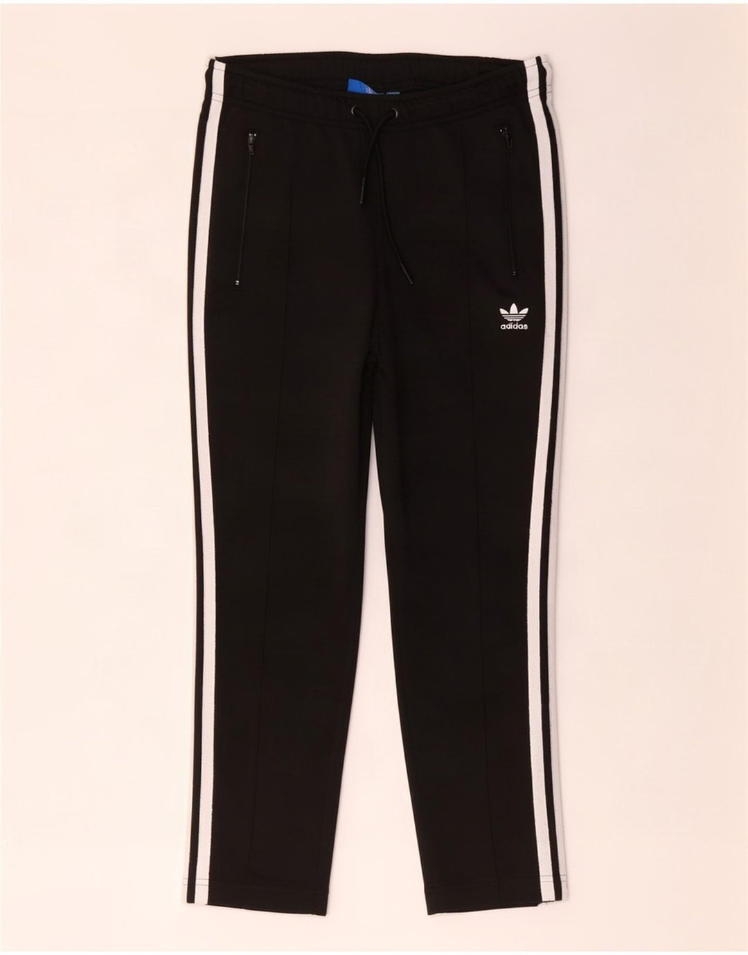 Pantaloni de trening Adidas pentru femei UK 10 Poliester negru mic
