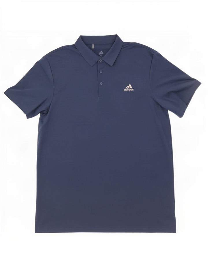 Tricou polo pentru bărbați Adidas XL bleumarin poliester