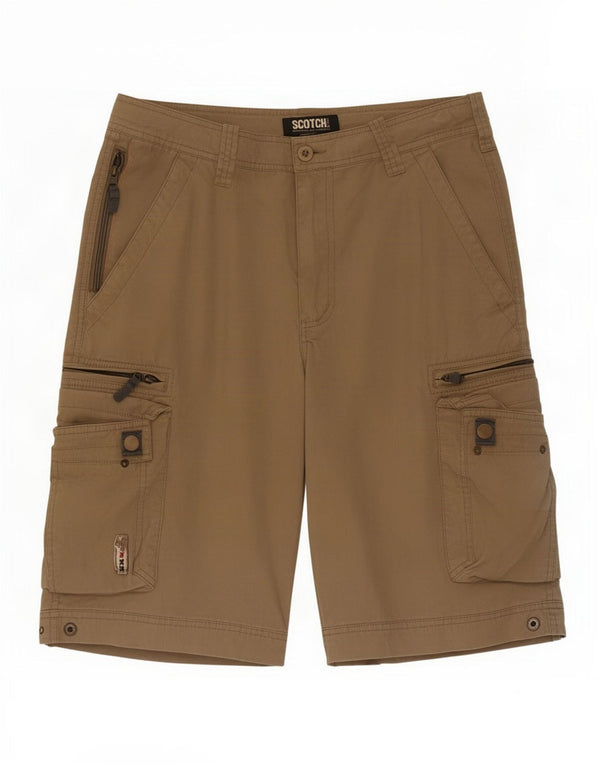 Scotch & Soda Pantaloni scurți pentru bărbați Cargo Small W29 Beige Nylon