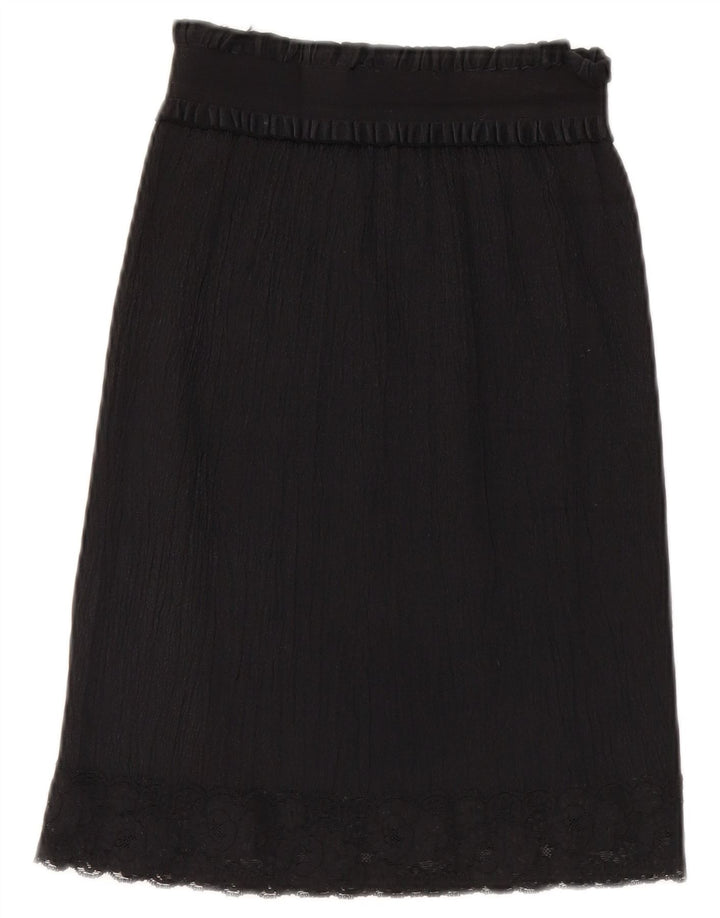 Fusta A-Line pentru femei Vintage W26 Small Black