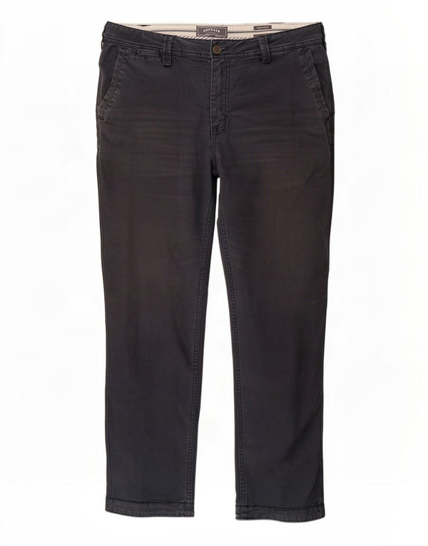 Pantaloni chino pentru bărbați Fat Face, cu tăiere clasică, L38 L31, bumbac bleumarin