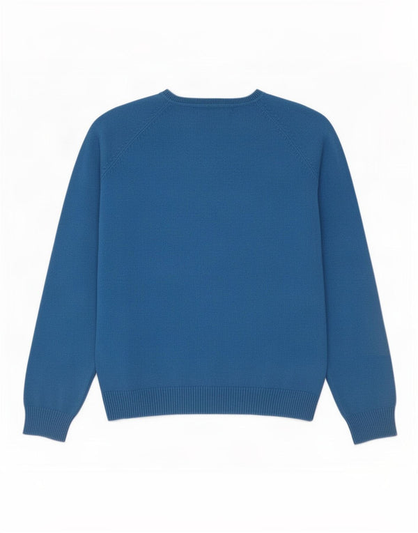 Pulover cardigan pentru femei Zara UK 14 mare, albastru, bumbac