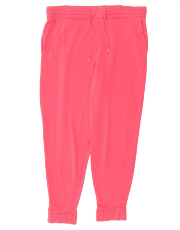 MARKS & SPENCER Pantaloni de trening pentru femei Joggeri UK 16 Bumbac roz mare