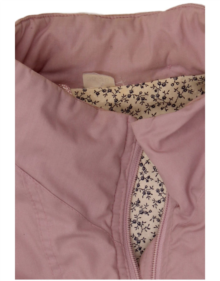 Jachetă de vânt supradimensionată pentru femei vintage IT 36/38 XS poliester roz