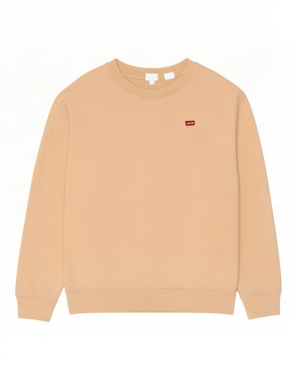 Pulover supradimensionat pentru femei Levi's, UK 10, bumbac, bej mic