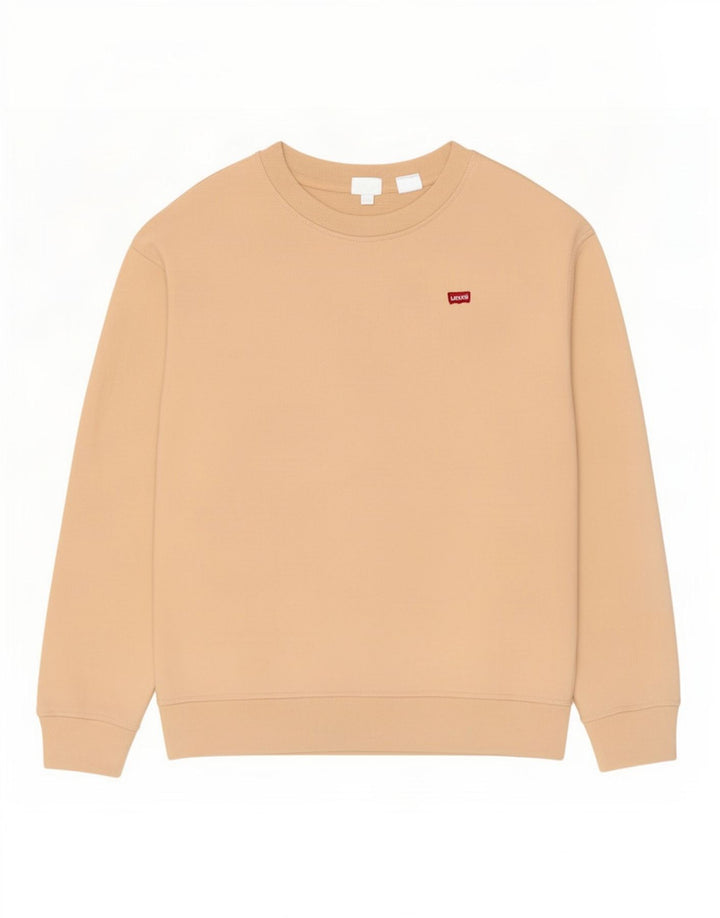 Pulover supradimensionat pentru femei Levi's, UK 10, bumbac, bej mic