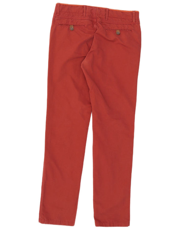 Massimo Dutti Pantaloni chino subțiri pentru bărbați EU 42 Large W32 L34 Bumbac roșu