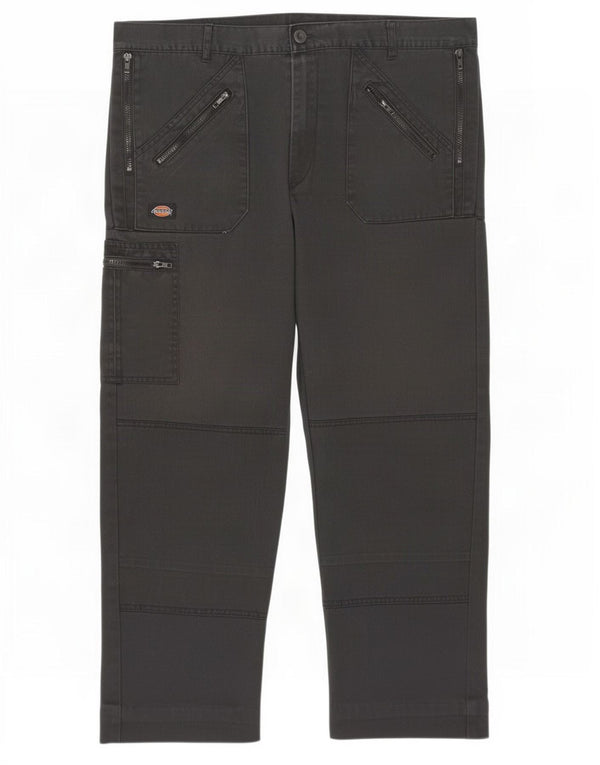 Pantaloni cargo dritti pentru bărbați Dickies W42 L28 Poliester negru