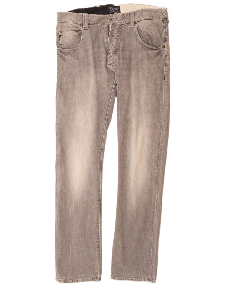 Blugi Slim Bărbați ARMANI W32 L33 Bumbac Gri