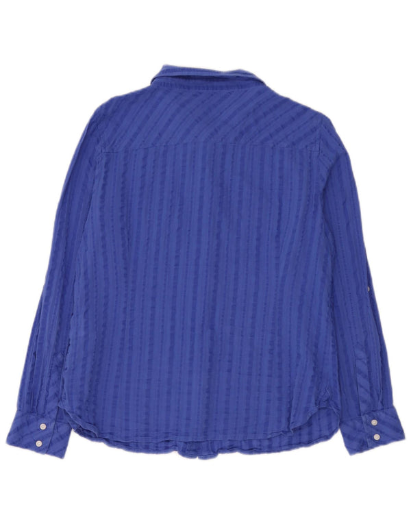 Cămașă Tommy Hilfiger pentru femei UK 16 mare, bumbac cu dungi albastre