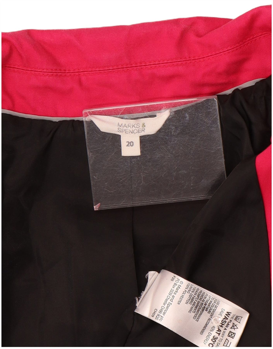 Trench pentru femei Marks & Spencer UK 20 2XL bumbac roz