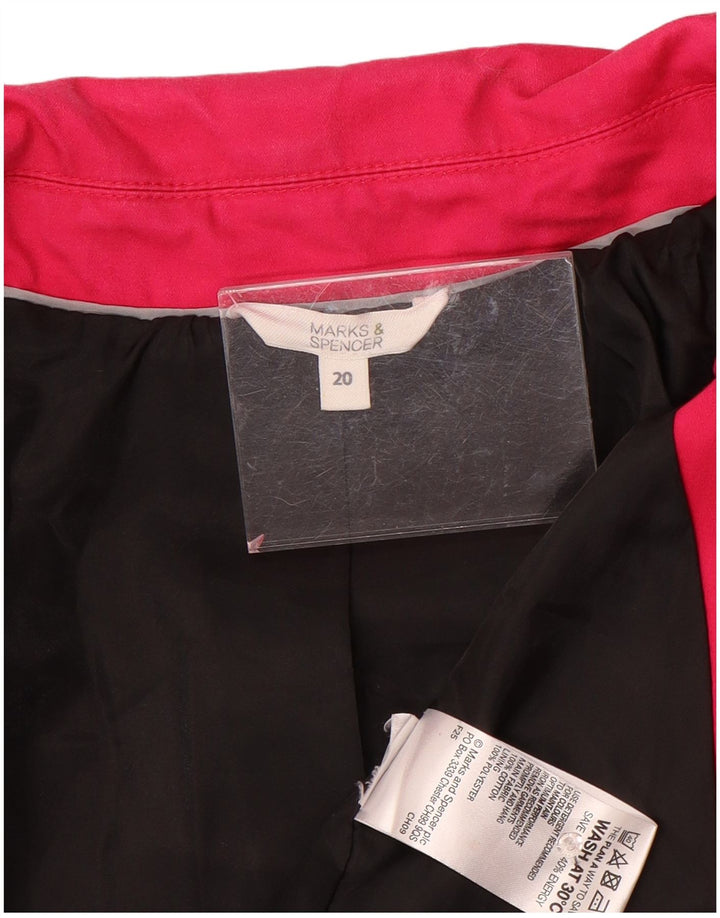 Trench pentru femei Marks & Spencer UK 20 2XL bumbac roz