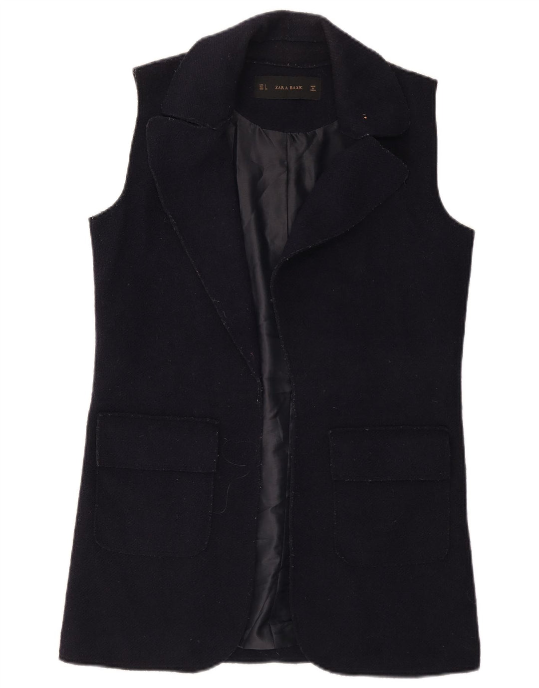 Gilet deschis pentru femei Zara, UK 10, lână, albastru marine
