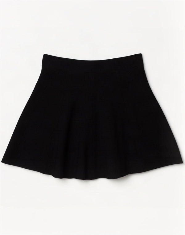 Fusta mini cu talie înaltă pentru femei Zara, mare W30, viscoză neagră
