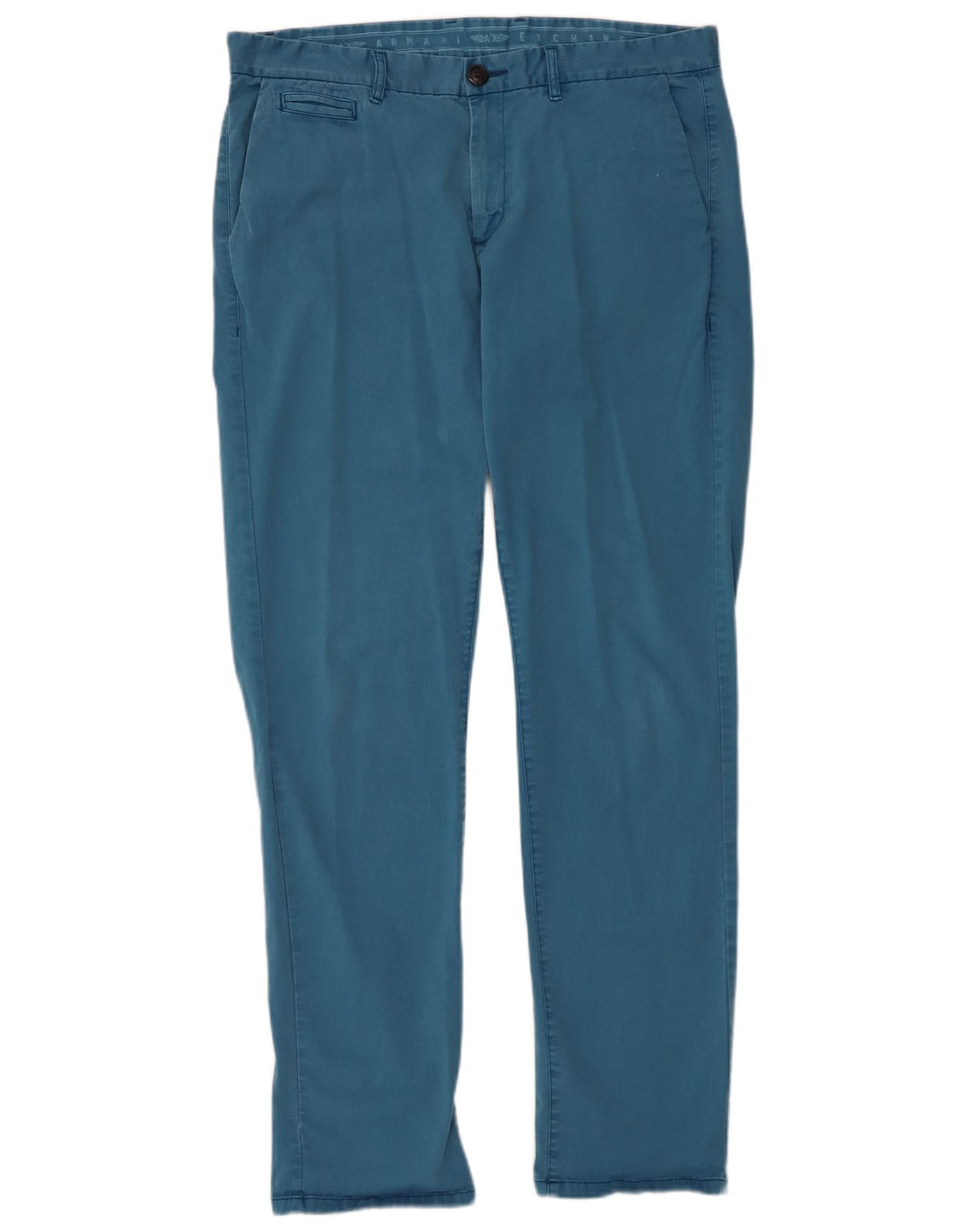 ARMANI EXCHANGE Pantaloni Chino Slim Bărbați L34 L32 Bumbac Albastru