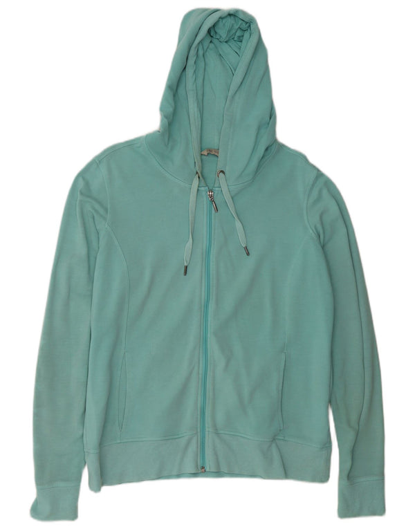 Pulover Marks & Spencer pentru femei, cu fermoar, UK 16, mare, albastru, bumbac