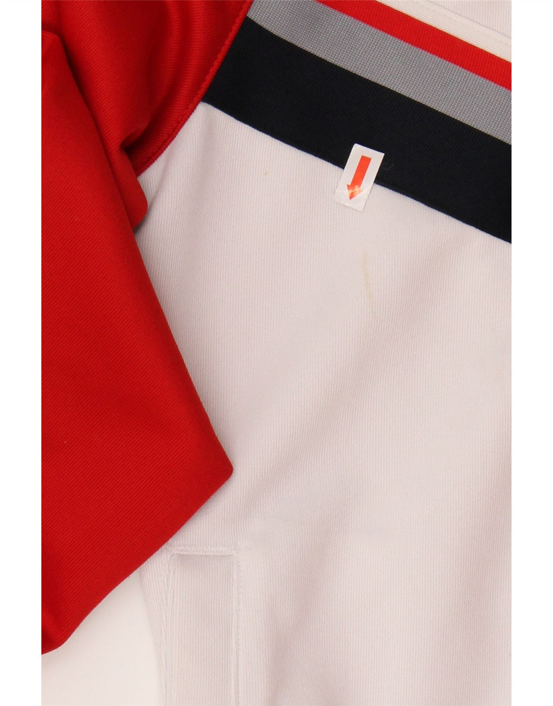 NIKE Womens Tracksuit Top Jacket UK 6 XS White Colourblock Polyester