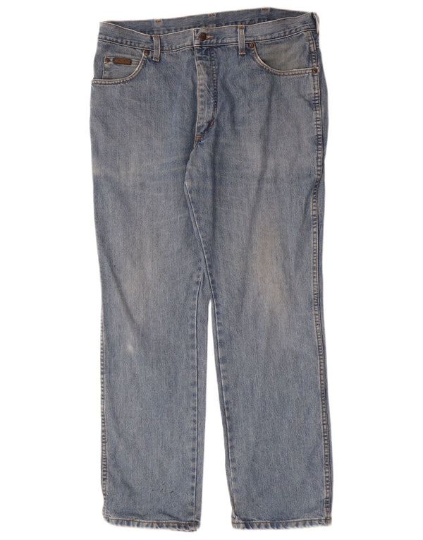 Blugi drepte pentru bărbați Wrangler Texas W38 L32 Bumbac albastru