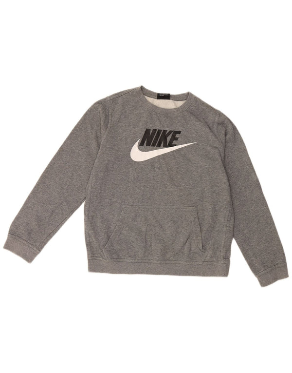 Pulover Nike pentru băieți grafic 13-14 ani XL bumbac gri