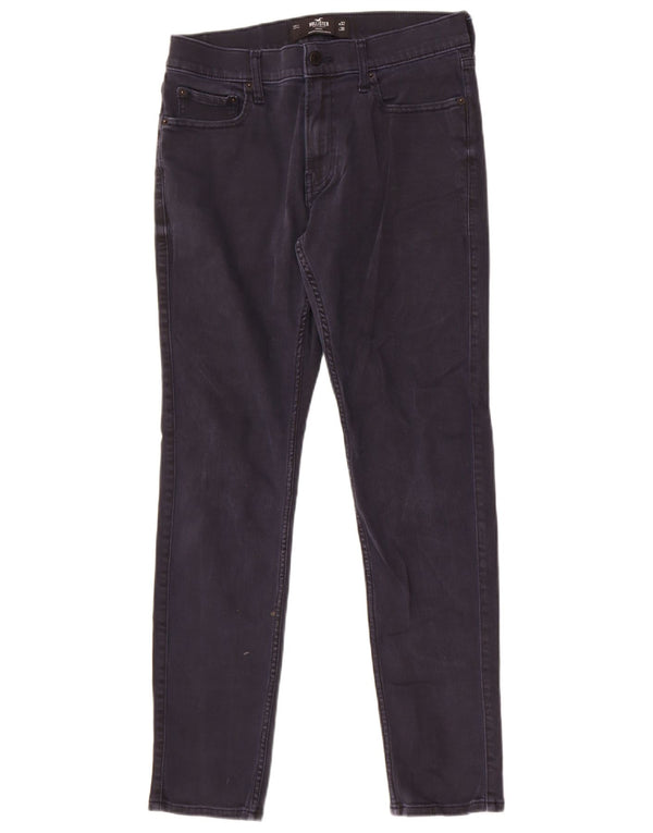 Blugi skinny pentru bărbați Hollister W32 L30 bumbac bleumarin