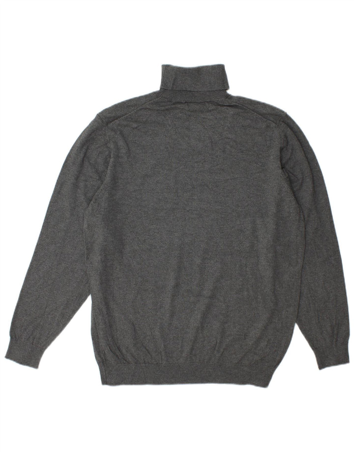Pulover pentru femei cu gât rulat Zara UK 16 mare, gri, viscoză