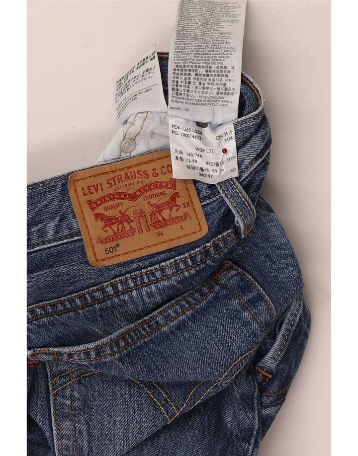 Blugi drepti pentru femei Levi's W29 L32 Bumbac albastru