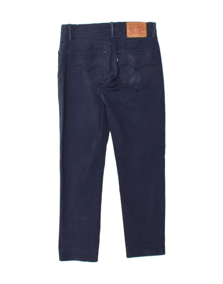 LEVI'S Womens 511 Slim Jeans W32 L30 Navy Blue Cotton Vintage Levi's and Second-Hand Levi's from Messina Hembry 