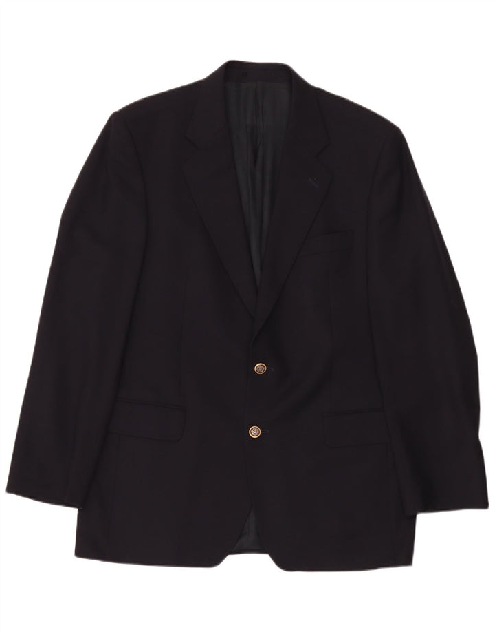 Blazer pentru bărbați Magee cu 2 nasturi, UK 42 XL, lână nouă, albastru bleumarin