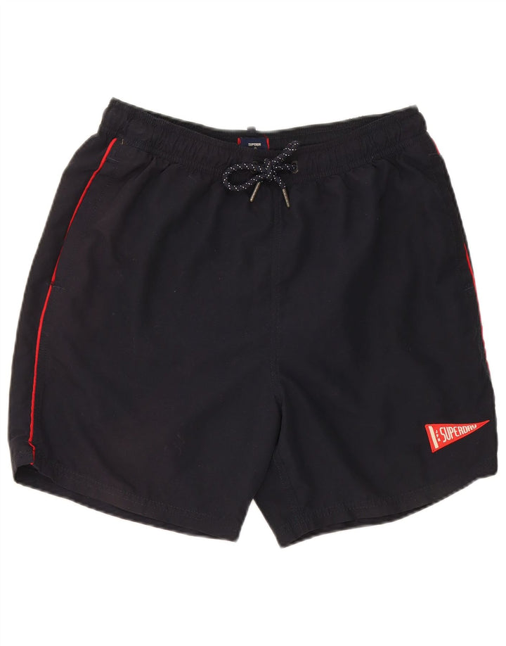 Pantaloni scurți sport Superdry pentru bărbați, mari, negru, poliester