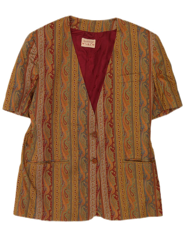 Jachetă Brooksfield pentru femei cu mânecă scurtă IT 48 XL Kaki Paisley